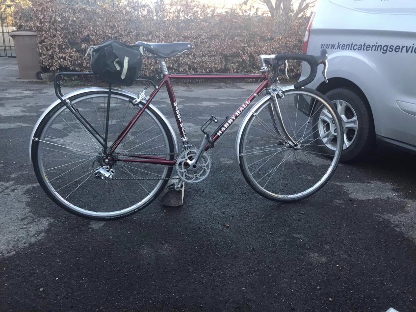 Dave Greenwood’s retro mile eater, Harry Hall with a modern twist. For his Tour of Yorkshire.